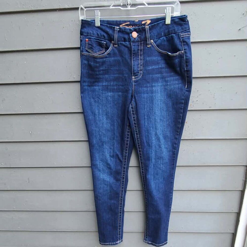 Seven 7 Tummy Less High Rise Skinny Jeans size 8 like New
